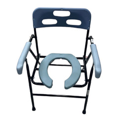 اتش تي،كرسي حمام،ستيل،20 انش،مفتوح من الأمام،مقاوم للصدأ،ازرق رمادي،CA699-2