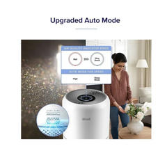 ليفويت،منقي هواء،يغطي مساحة لغاية50م2،فلترH13 HEPA،مع جهاز استشعار جودة الهواء، أبيض،Core 300S