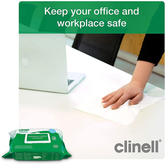 كلينيل، مناديل مبللة ، 200 منديل ،تركيبة مضادة للميكروبات،CW200