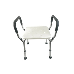 كرسي استحمام،بلاستيك،قابل لتعديل الإرتفاع،أبيض،DY03781