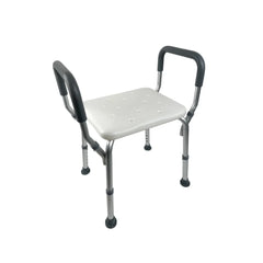 كرسي استحمام،بلاستيك،قابل لتعديل الإرتفاع،أبيض،DY03781