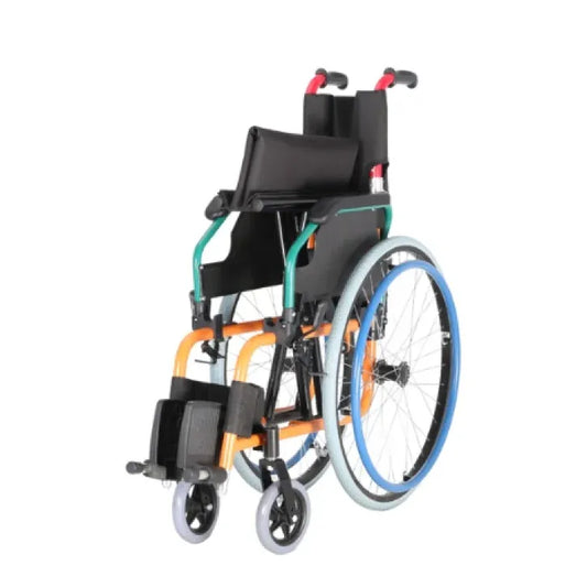 كرسي متحرك للأطفال،عرض المقعد 46 سم،جيب خلفي،قابل للطي ،أسود،DY01980LA-46