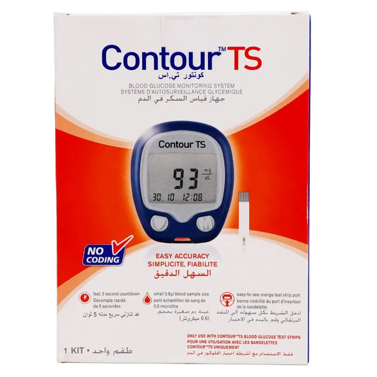 كونتور تي اس،جهاز قياس سكر الدم،طقم واحد سهل،دقيق