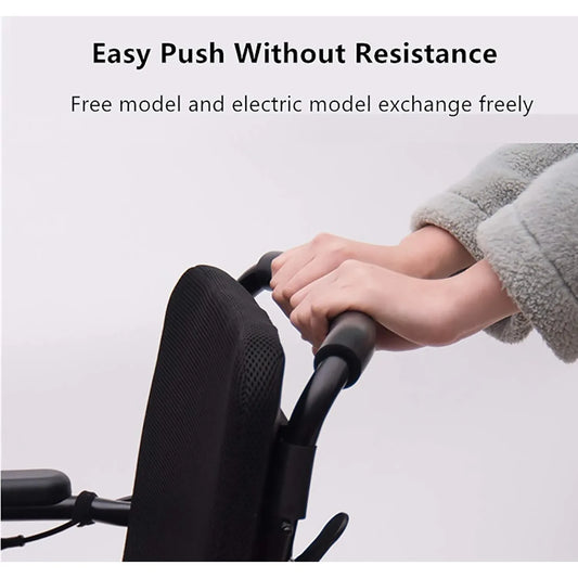 كرسي كهربائي،عرض المقعد 46سم،وسادة مريحة ومسند رأس قابل للتعديل،اسود،DY01105