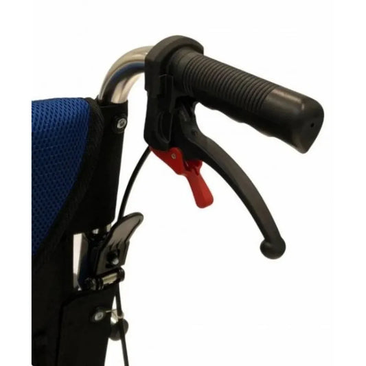 كرسي متحرك،عرض المقعد 44 سم ، مقبض خلفي ،مقعد ناعم، ازرق،DY01200LABJQ