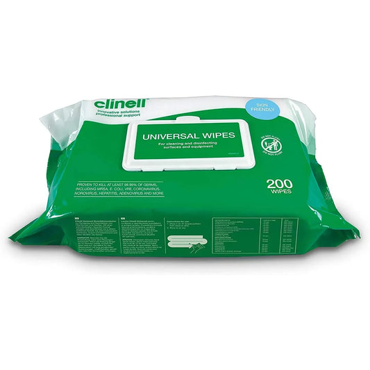 كلينيل، مناديل مبللة ، 200 منديل ،تركيبة مضادة للميكروبات،CW200