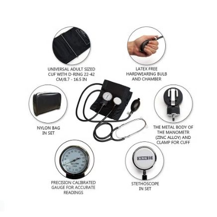 كي بي ام،جهاز قياس ضغط الدم الهوائي،مع سماعة،SA-701