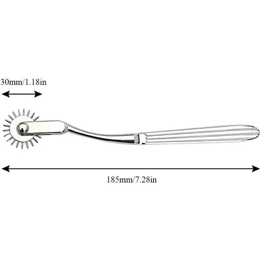 كلينيكا،مطرقة عصبية دائرية،مصنوعة من الفولاذ المقاوم للصدأ،فضي،WM05508