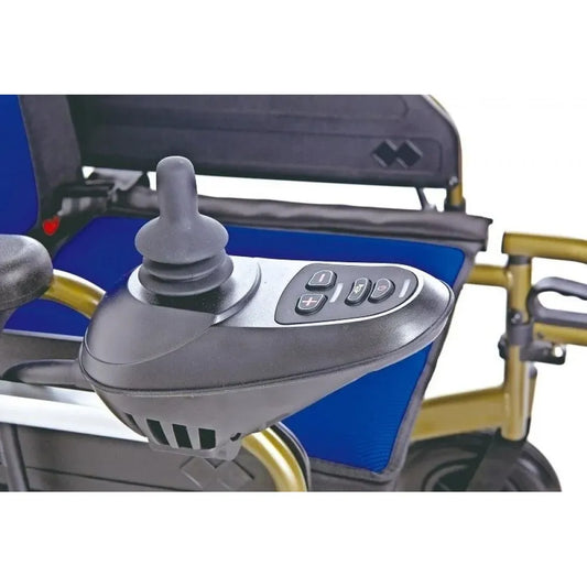 كرسي كهربائي،عرض المقعد 51سم ،اقتصادي، سهل التخزين،أزرق،DYO1112