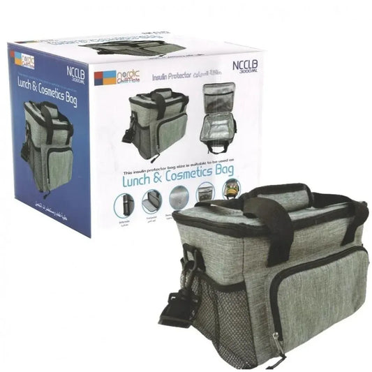 نوردك تشيلميت،حقيبة الحفاظ على برودة لأانسولين،عازل حراري متطور،رمادي،NCCLB