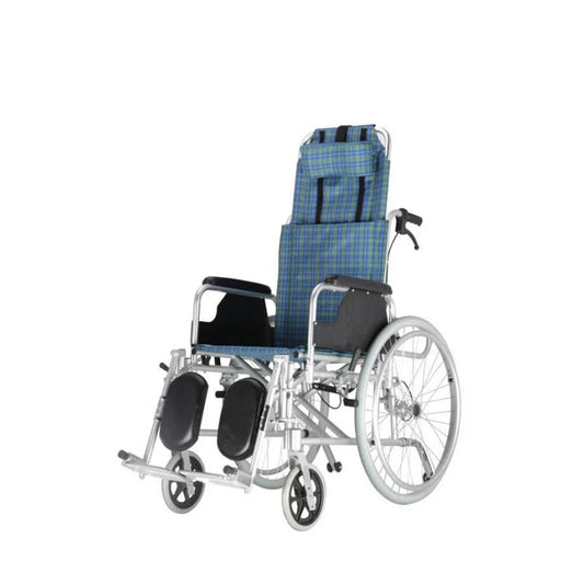 كرسي متحرك،عرض المقعد 46 سم ، ظهر متحرك مع رافع أرجل ، ملون،DY01954LGC-46