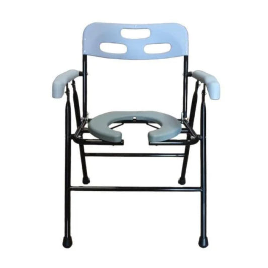 اتش تي،كرسي حمام،ستيل،20 انش،مفتوح من الأمام،مقاوم للصدأ،ازرق رمادي،CA699-2