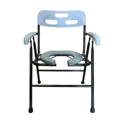 اتش تي،كرسي حمام،ستيل،20 انش،مفتوح من الأمام،مقاوم للصدأ،ازرق رمادي،CA699-2
