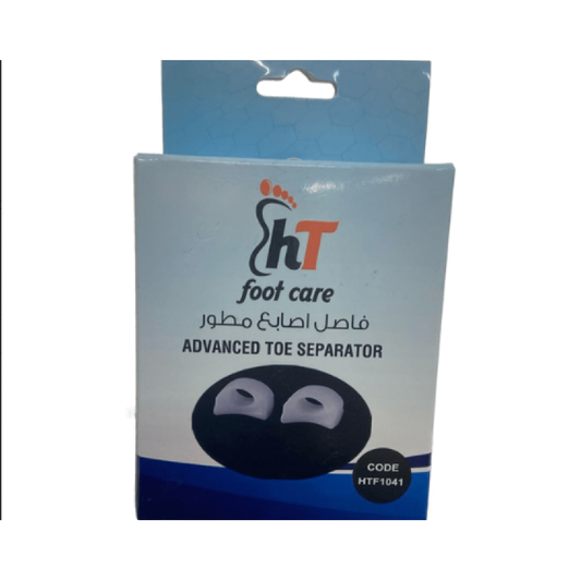 اتش تي،فاصل اصبع قدم،مطور،تحسين محاذاة أصابع القدم،تصميم مريح،تخفيف الالام،ابيض،HTF1041