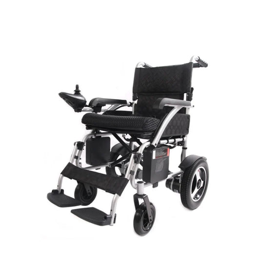 كرسي كهربائي،عرض المقعد 46سم،خفيفة الوزن،قابل للطي،اسود،DY01114