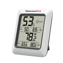 اتش تي،ترمومتر قياس حرارة ورطوبة،دقة عالية،معدل تحديث سريع،ابيض،HTC1