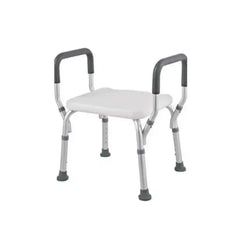كرسي استحمام،بلاستيك،قابل لتعديل الإرتفاع،أبيض،DY03781