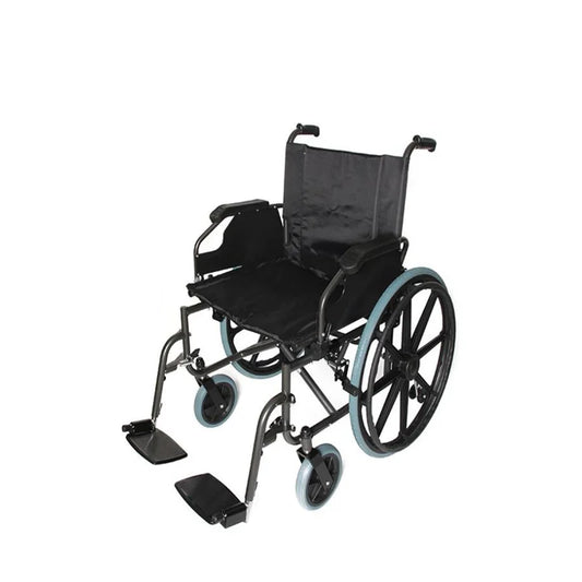 كرسي متحرك ، عرض المقعد 60 سم،قابل للطي والتخزين بسهولة، أسود،KY951B-60