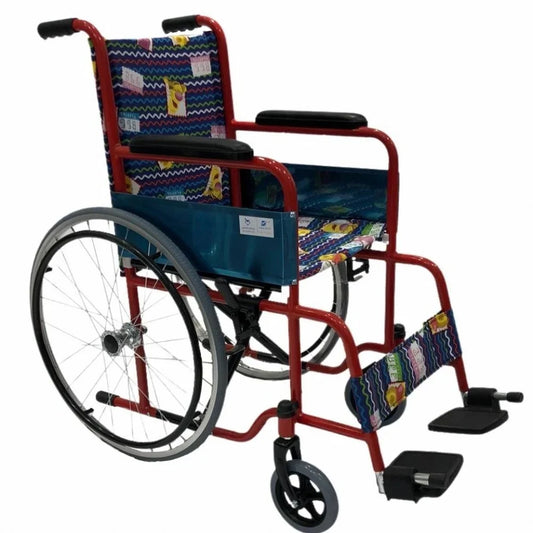 كرسي متحرك للأطفال، عرض المقعد 35 سم ، تصميم جذاب،بنية متينة وعملية،ملون DY01802E-35