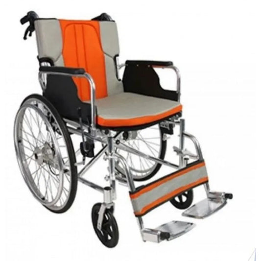 كرسي متحرك،عرض 46 سم،جوانب متحركة،ظهر مبطن، رماديDY:908R