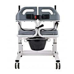 كرسي حمام متحرك، يدوي،عرض المقعد مقاس 46 سم،قفل مزدوج وحزام الأمان،DY077600