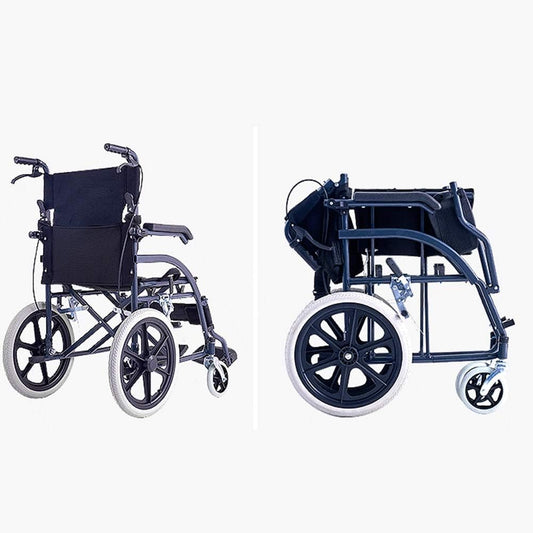 اتش تي ،كرسي متحرك،متطور،مصنوع من الفولاذ،مقاوم للصدأ و التأكل،ازرق،NQW011