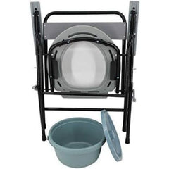 اتش تي ،كرسي حمام ،ستيل،مقعد مقاوم للماء،اقدام ثابتة مضادة للانزلاق،ازرق رمادي،CA699-1