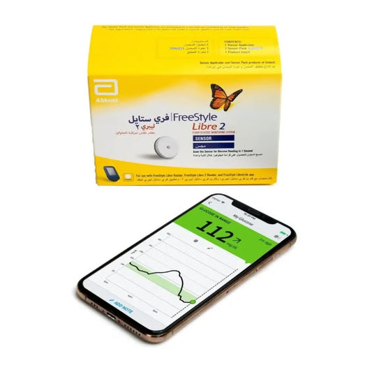 فري ستايل ليبرى 2، حساس قياس السكر بالدم ،خفيف ، قراءات دقيقة، ابيض