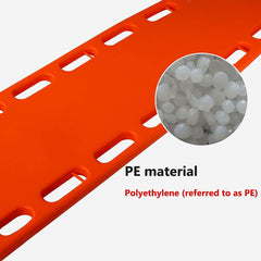 نقالة العمود الفقري،مع أحزمة 3 قطع،متينة،برتقالي،NF-S5