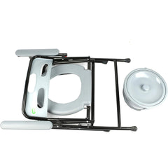 اتش تي،كرسي حمام،ستيل،20 انش،مفتوح من الأمام،مقاوم للصدأ،ازرق رمادي،CA699-2