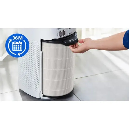 فيليبس،فلتر،نانو بروتكت،3فلاترفي1،فلتر بنظام ثلاثي المراحل،يلتقط99,97% من الجسيمات،أبيض,FY3430/30