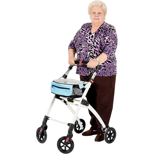 مشاية كبار السن،4عجلات صلبة،حقيبة تخزين،RE507