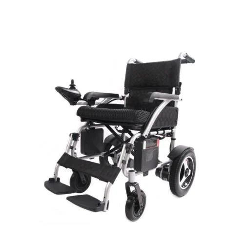 كرسي كهربائي،عرض المقعد 46سم،خفيفة الوزن،قابل للطي،اسود،DY01114