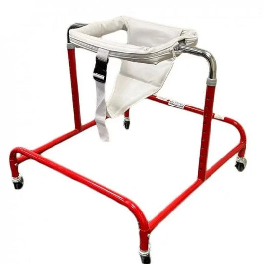 مشاية أطفال،تايواني،مقعد جلد،أربع عجلات،أحمر،967