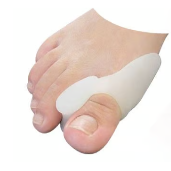 اتش تي،واقي ابهام مع فاصل سيلكون،لتصحيح و علاج التهاب إبهام القدم،مريحة ومتينة،ابيض،HTF1007