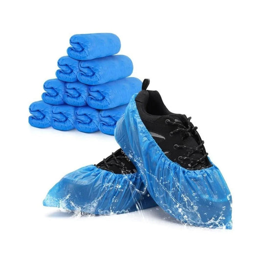 كينميد،حذاء قدم بلاستيك،100 قطعة،استخدام مرة واحدة ،أزرق
