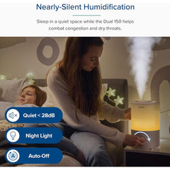 ليفويت،مرطب هواء،مع موزع زيوت عطرية،يعمل لمد 25ساعة،بخار بارد،خزان مياه بسعة 3 لتر،أبيض،LUH-D302-WAE