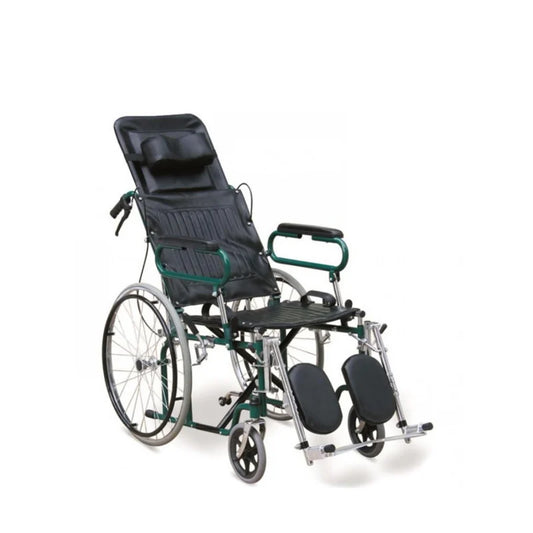 كرسي متحرك ، عرض المقعد 46، ظهر متحرك مع رافع أرجل،اسود،902EGC-46