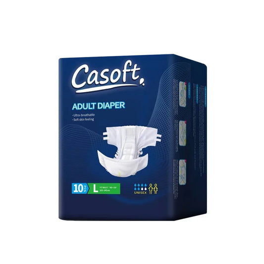 كاسوفت، حفائض  كبار السن، 10 قطع بالكيس ، مقاس L، عالية الإمتصاص