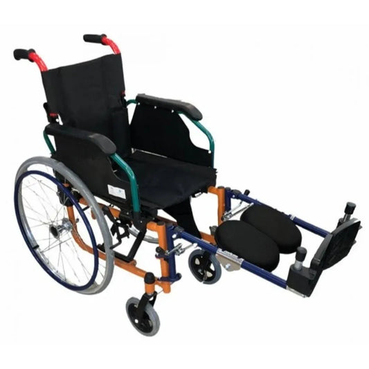 كرسي متحرك للأطفال،عرض المقعد 35سم ، إطار فولاذي،عجلات أمان مع فرامل، DY01980AC-35