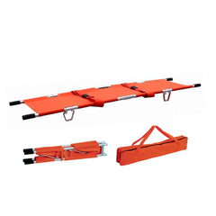 نقالة مريض،قابلة للطي،هيكل من المعدن شديد التحمل،برتقالي،NF-F7