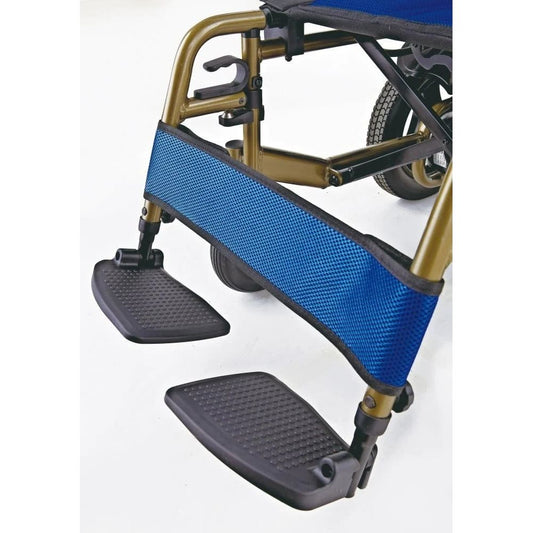 كرسي كهربائي،عرض المقعد 46 سم ،اقتصادي، سهل التخزين،أزرق،DYO1112