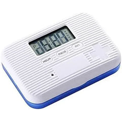 رايت كير، حافظة حبوب أسبوعية بمنبه،شاشة LCD،تنظيم وتوزيع الحبوب بسهولة، أبيض،BNBX50