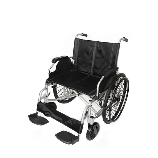 كرسي متحرك، عرض المقعد 60 سم،قابل للطي والتخزين بسهولة، أسود،KY956Q-60