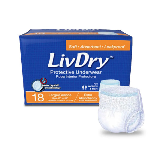 لايف دراي،حفائض كبار السن ومرضى السلس البولي،مقاسL،سهلة الاستخدام