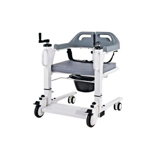 كرسي حمام متحرك، يدوي،عرض المقعد 51سم،قفل مزدوج وحزام الأمان،DY07760