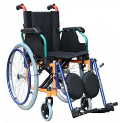 كرسي متحرك للأطفال،عرض المقعد 35سم ، إطار فولاذي،عجلات أمان مع فرامل، DY01980AC-35