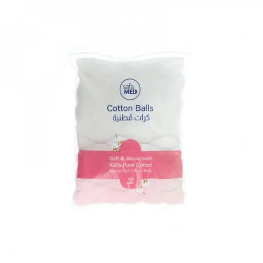 صفا ميد، كرات قطنية ،عدد 100 قطعة ،ناعمة ، شديدة الامتصاص